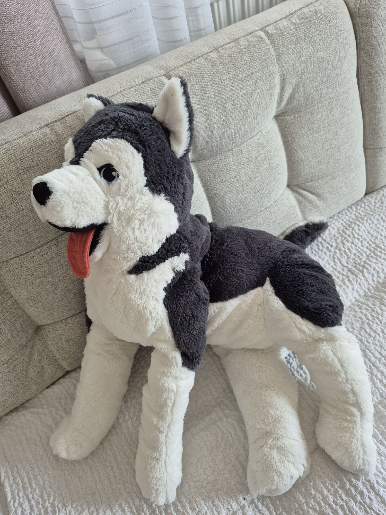 Husky siberian maskotka 57  cm.Ikea