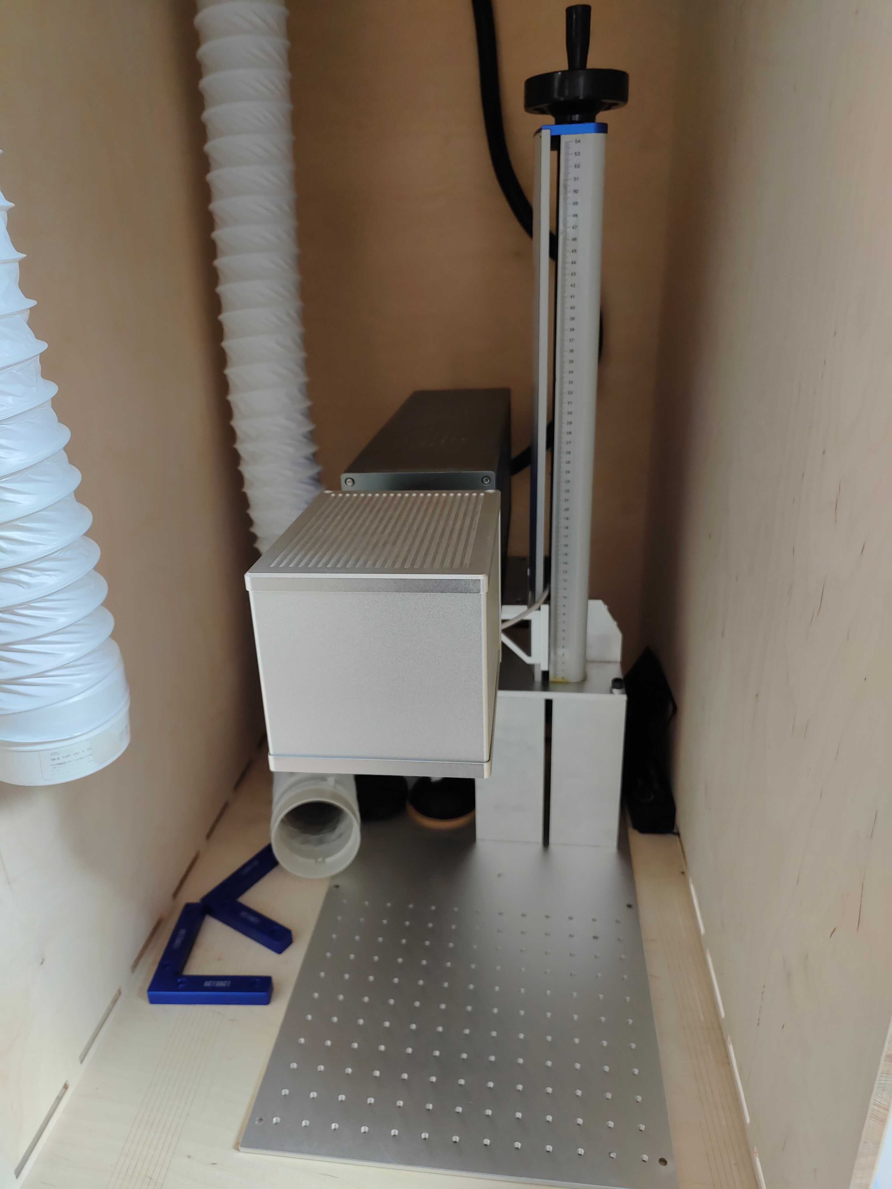 Laser CO2 40W metalowa tuba dwie soczewki obudowa odciąg jak nowa