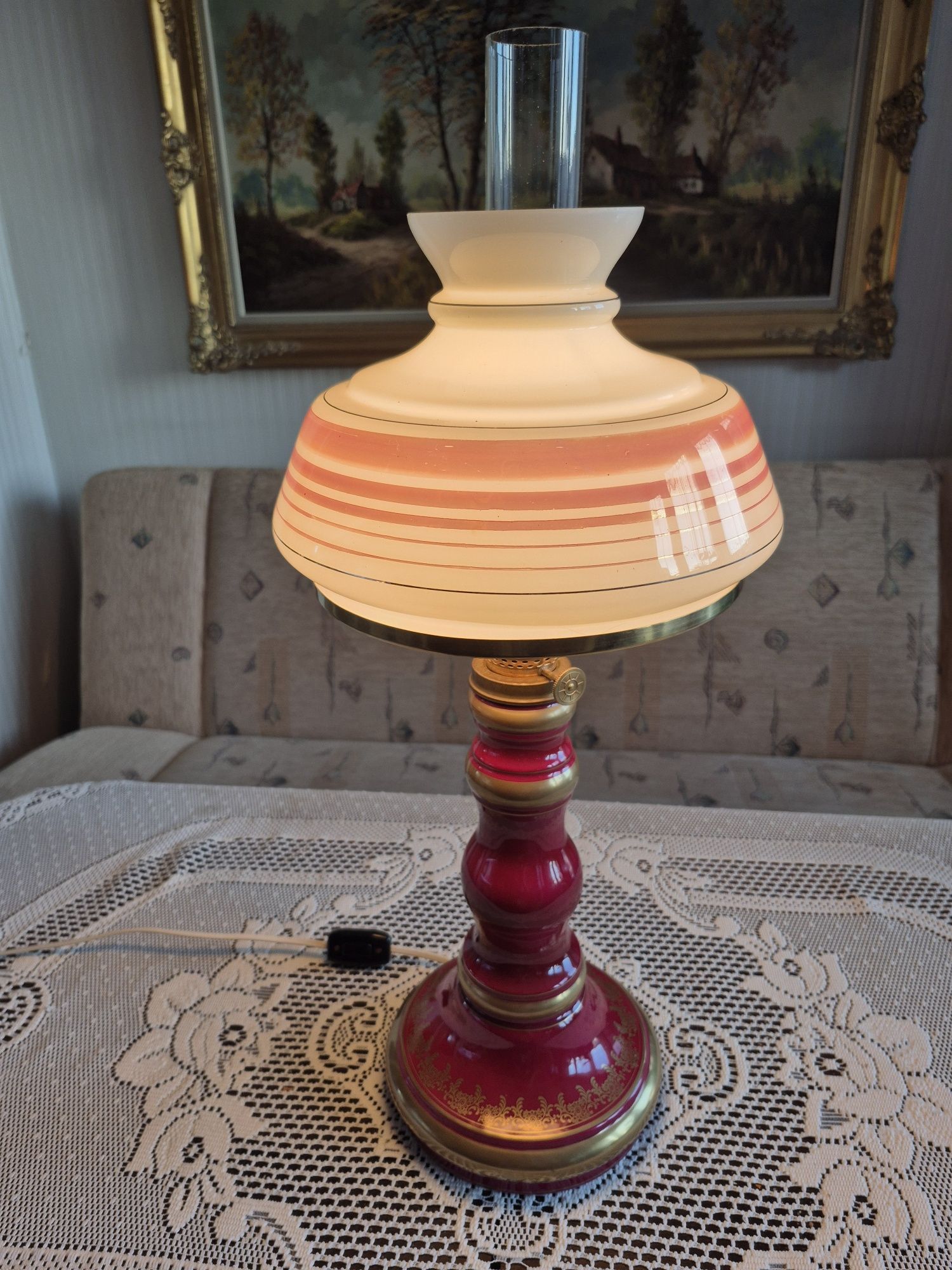 Stara  lampa PRL lata 60-te XX wieku KAROLINA