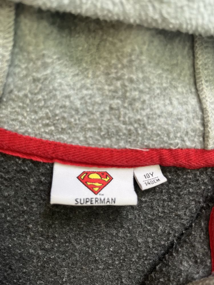 Rozpinana bluza z polaru, Superman 10 lat 140cm