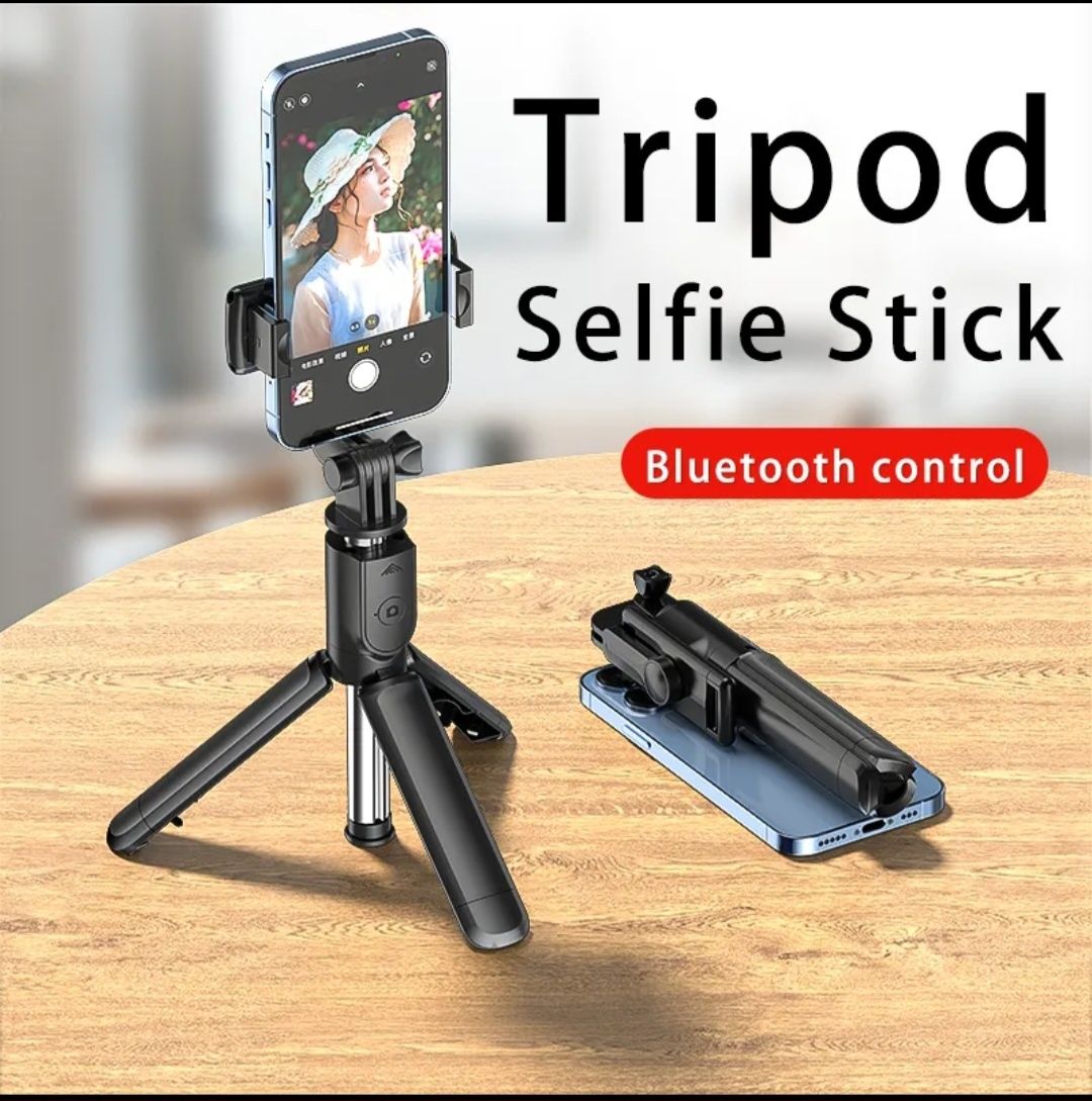 Mini tripé Bluetooth sem fio para selfies
 Obturador remoto monopé ext