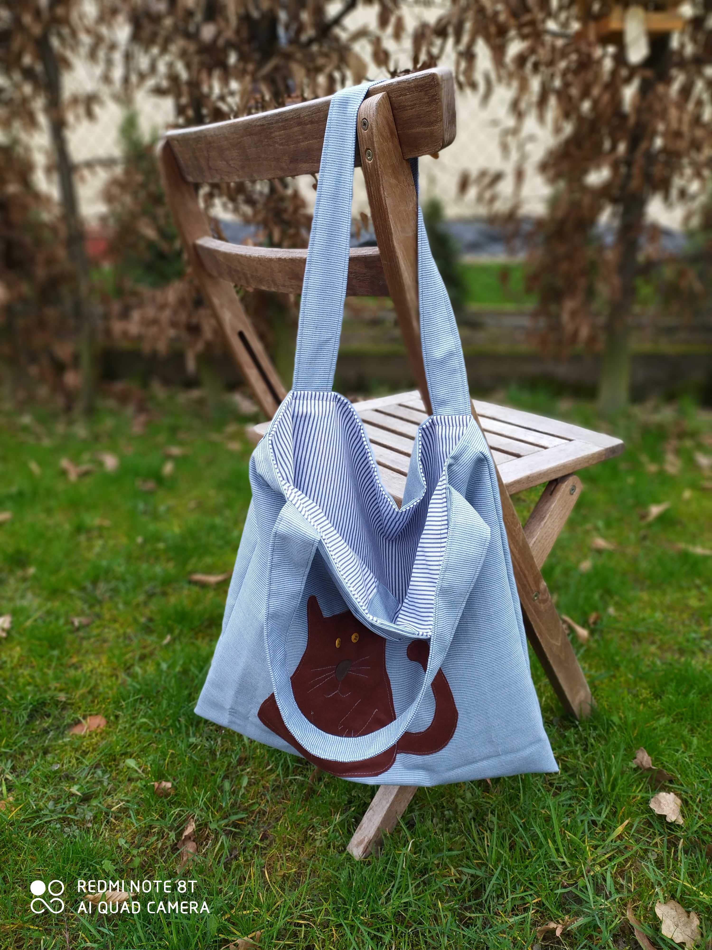 Torba na ramię / shopperka / upcycled bag