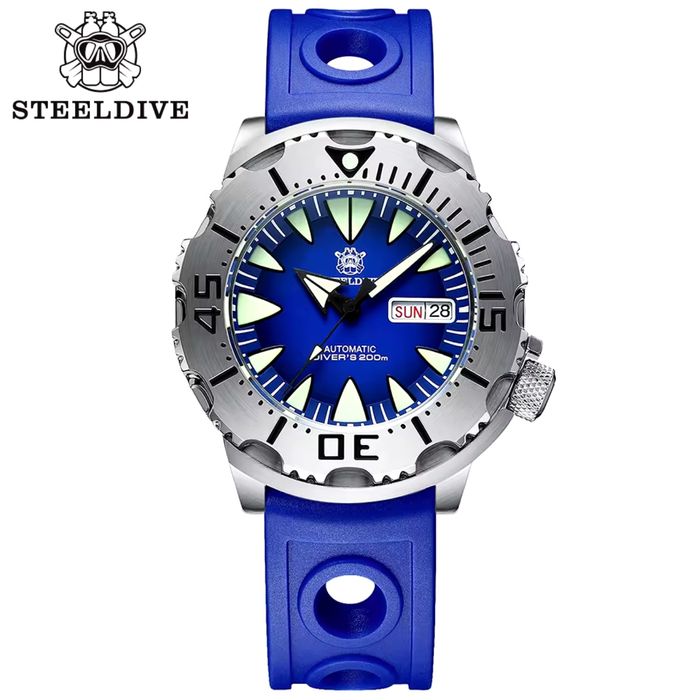 Годинник дайвер з автопідзаводом Steeldive SD1984 200m Monster Seiko