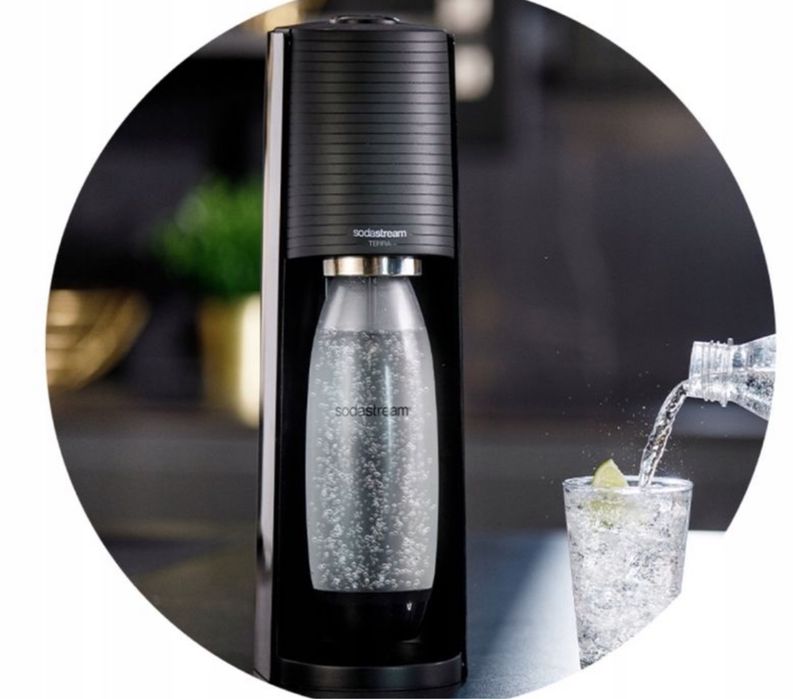 SODASTREAM SATURATOR Urządzenie do Gazowania Wody + Butelka Cylinder