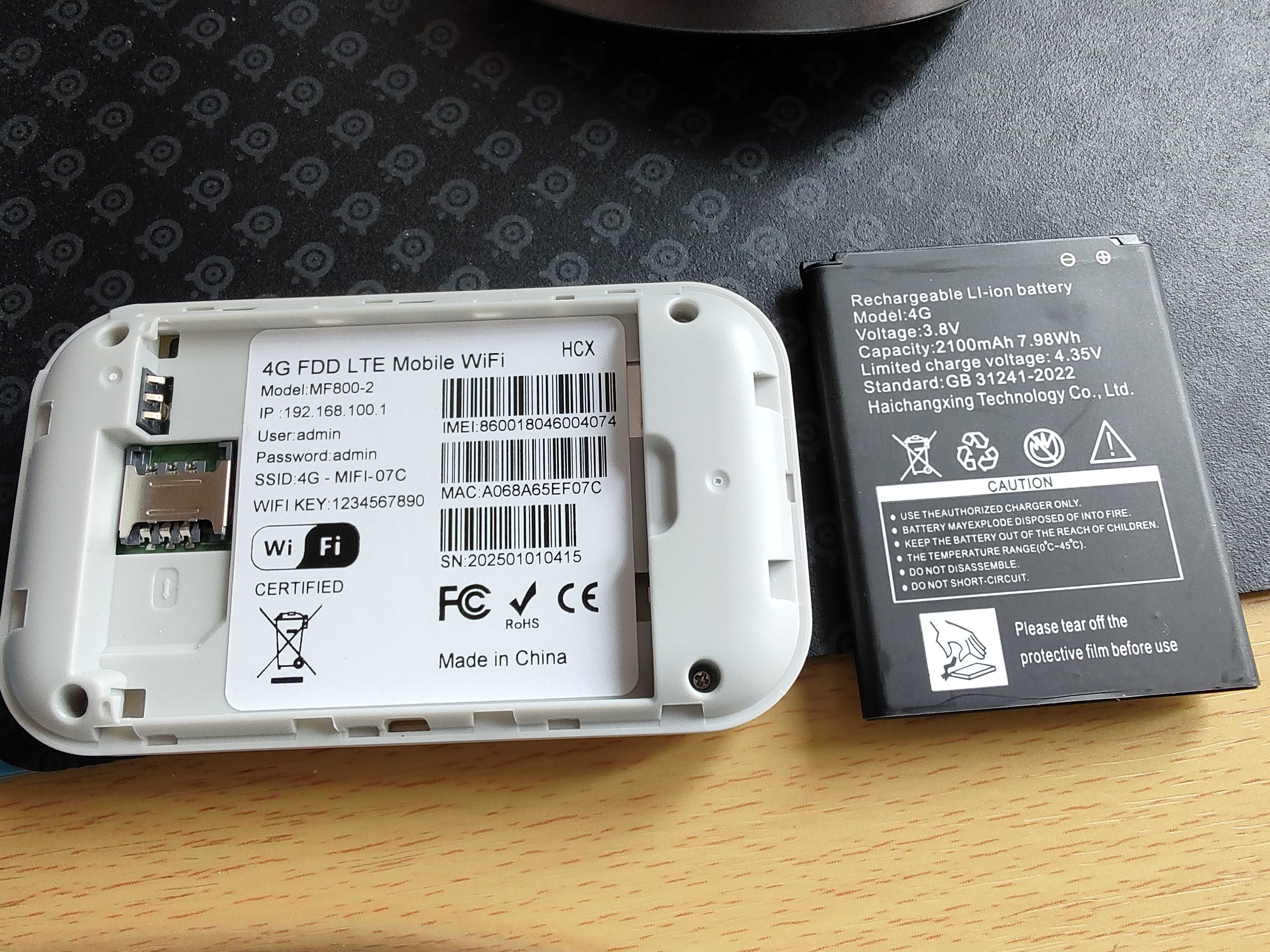Modem 4G LTE z USB-C ZTE MF800-2 jak nowy 100% sprawny