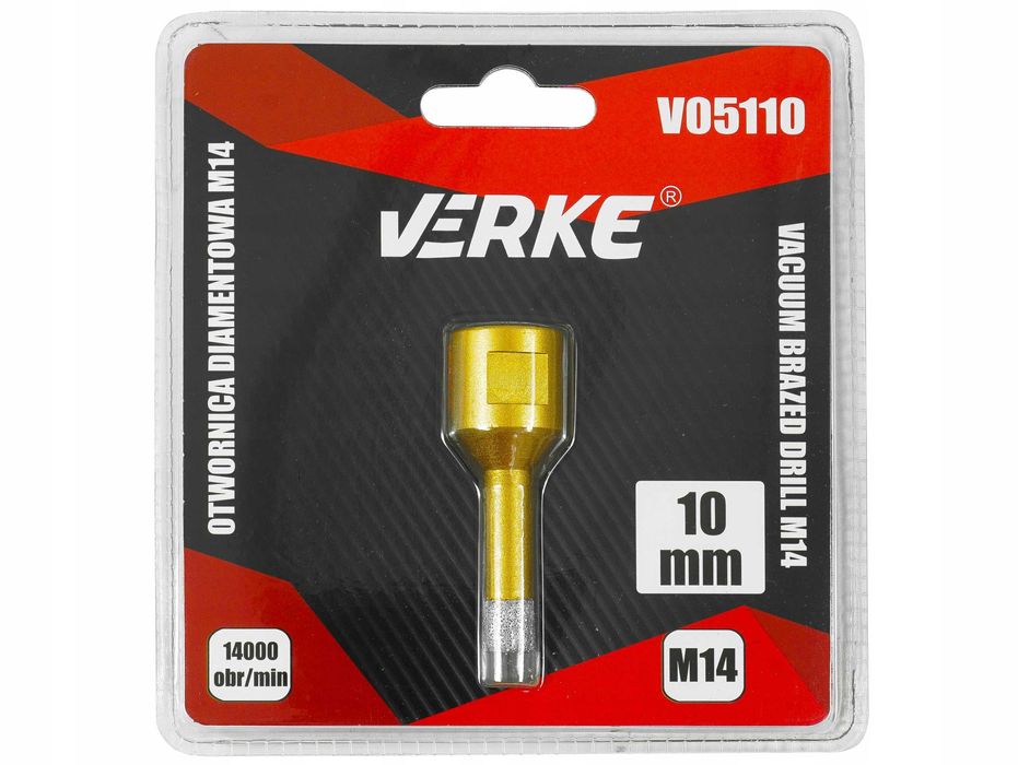 Mocna Otwornica Diamentowa 10mm Wiertło Koronka Szlifierka M14