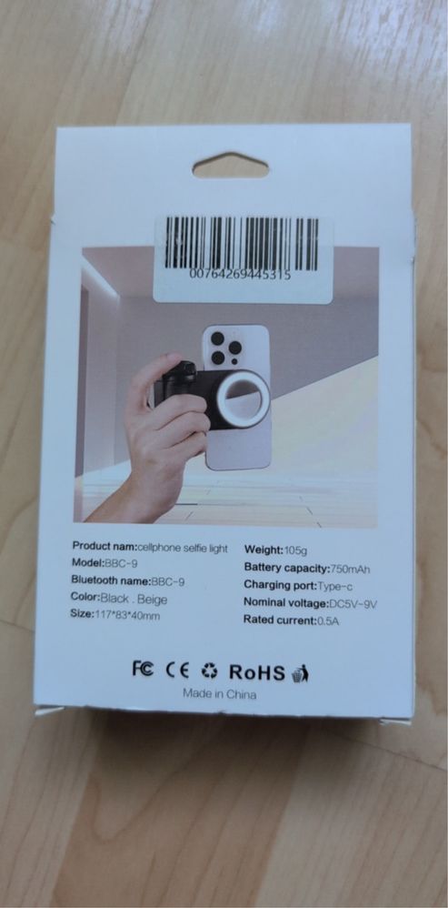 Iphone magsafe selfie light z uchwytem