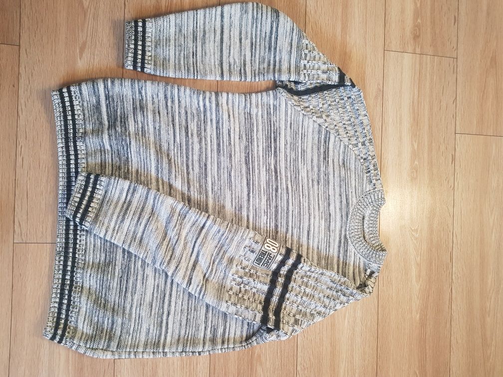 Sweter męski szary