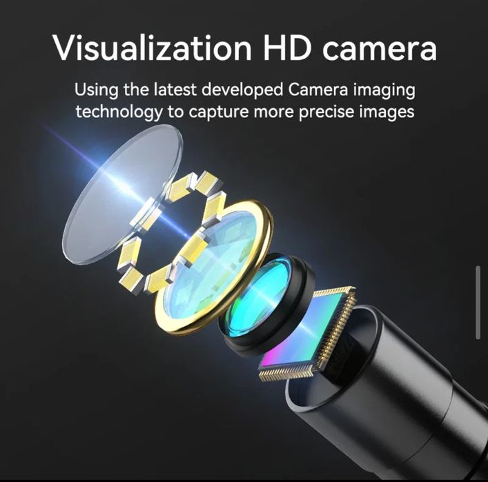 Эндоскоп 2 камеры.1-3 m. HD. Профессиональный