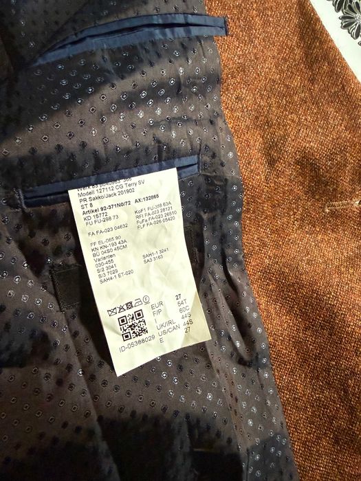 Elegancka marynarka męska premium Carl Gross XL brązowa