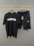 Мужской летний костюм Balenciaga (s-xxl) Новый комплект шорты футболка