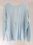 Reserved sweter błękitny z dekoltem na plecach M 38
