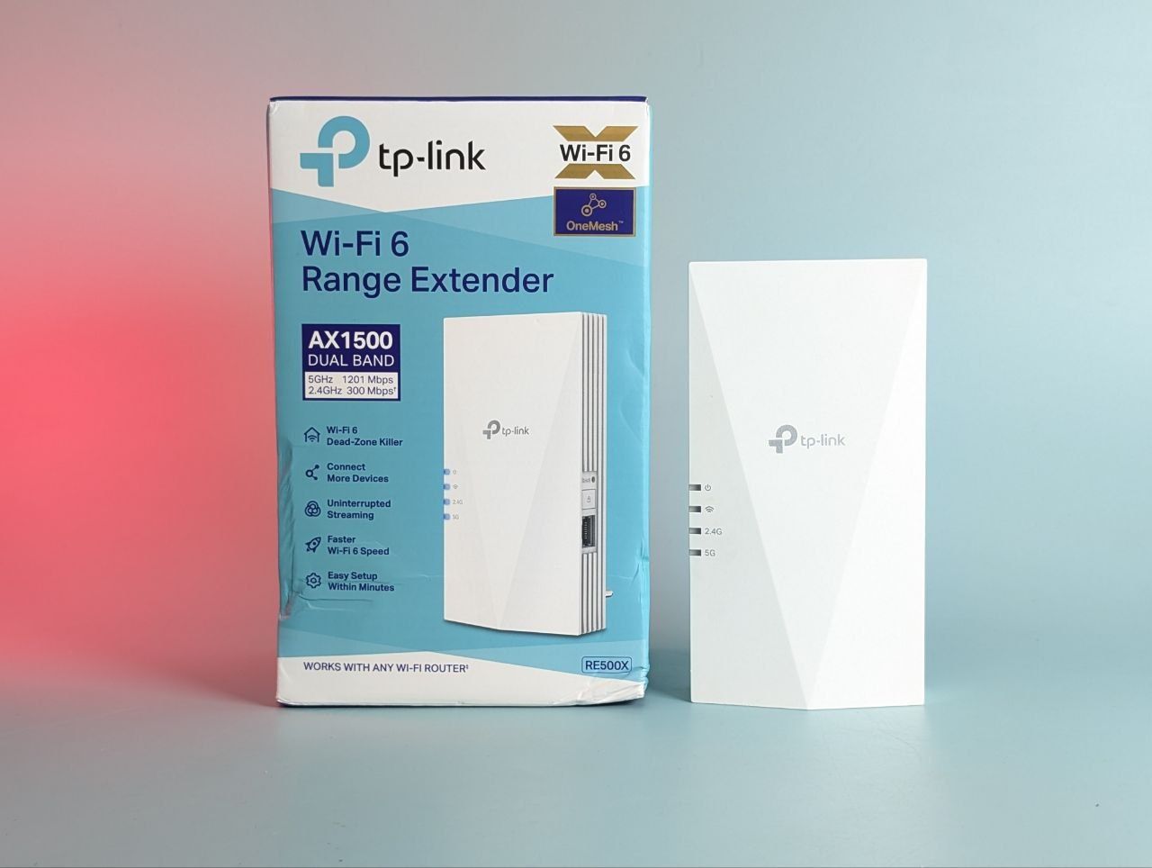 Ретранслятор TP-LINK RE500X WiFi6/AX1500/1Гбит/с/Поддержка MESH