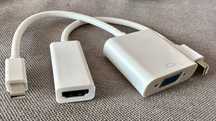 Adapter Thunderbolt mini Display Port Hdmi i VGA Macbook