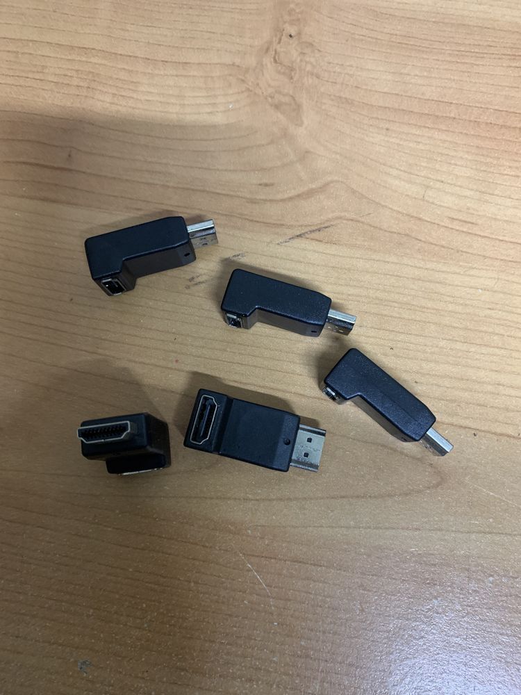 Adaptador HDMI Macho/HDMI Fêmea ângulo curvo