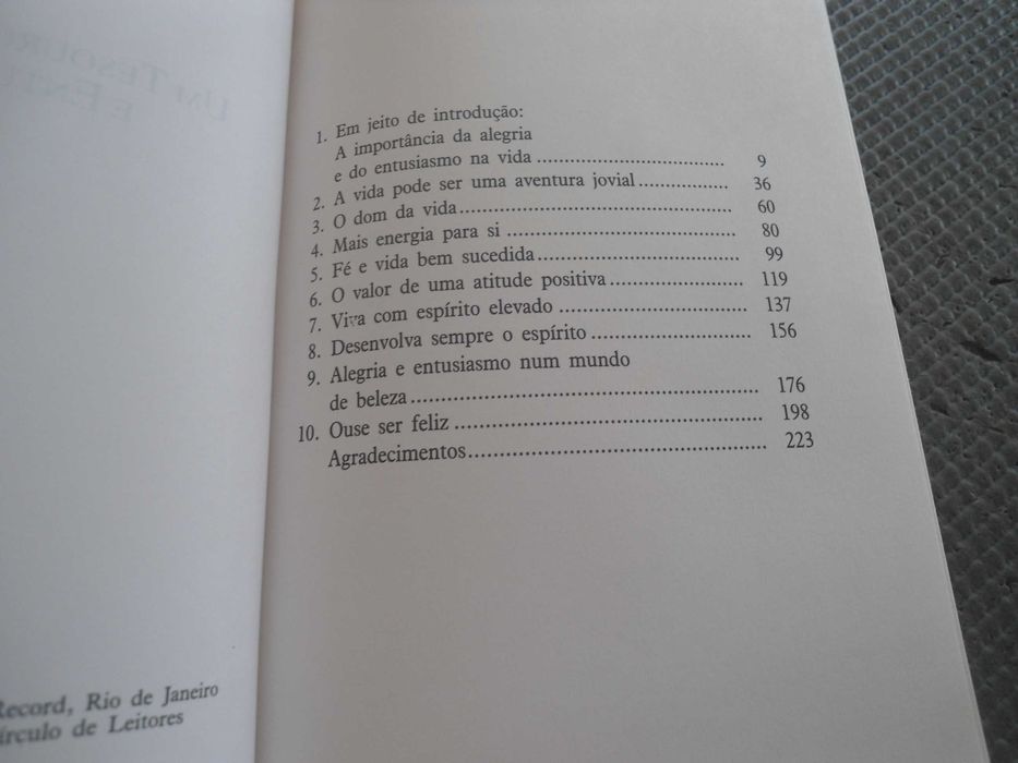 Um Tesouro de Alegria e Entusiasmo de Norman Vincent Peale