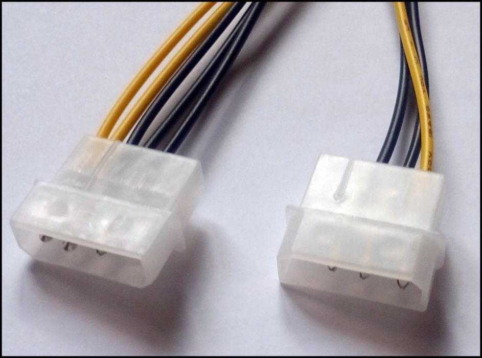 8 pin пин Кабель питания видеокарты 2x Molex - 1x 8 pin