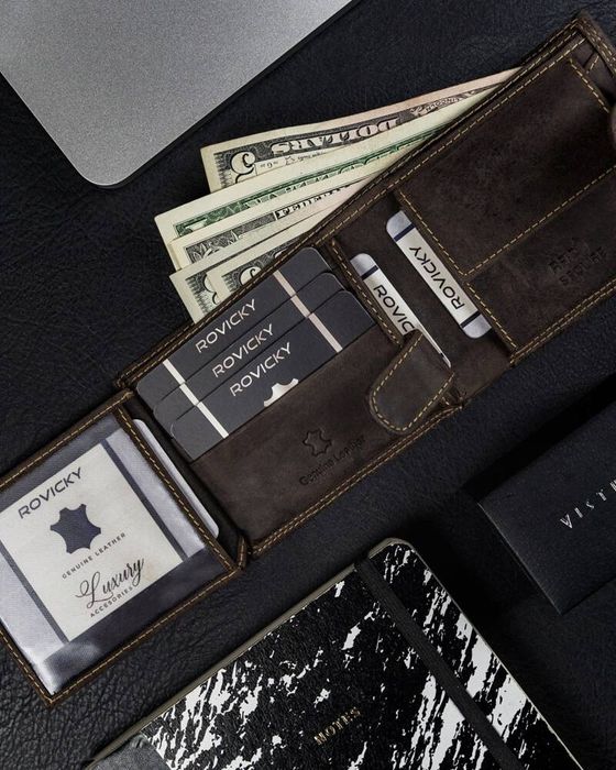 skórzany portfel męski na zatrzask - always wild