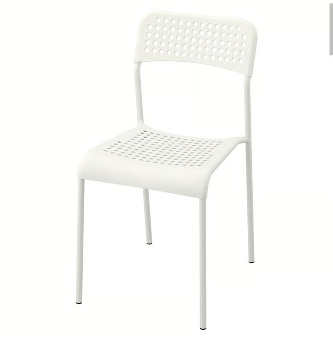 16 Cadeira para café ou casa (8 brancas 8 pretas)