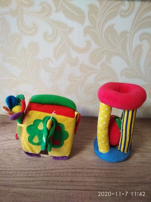 Развивайка мягкий кубик Fancy