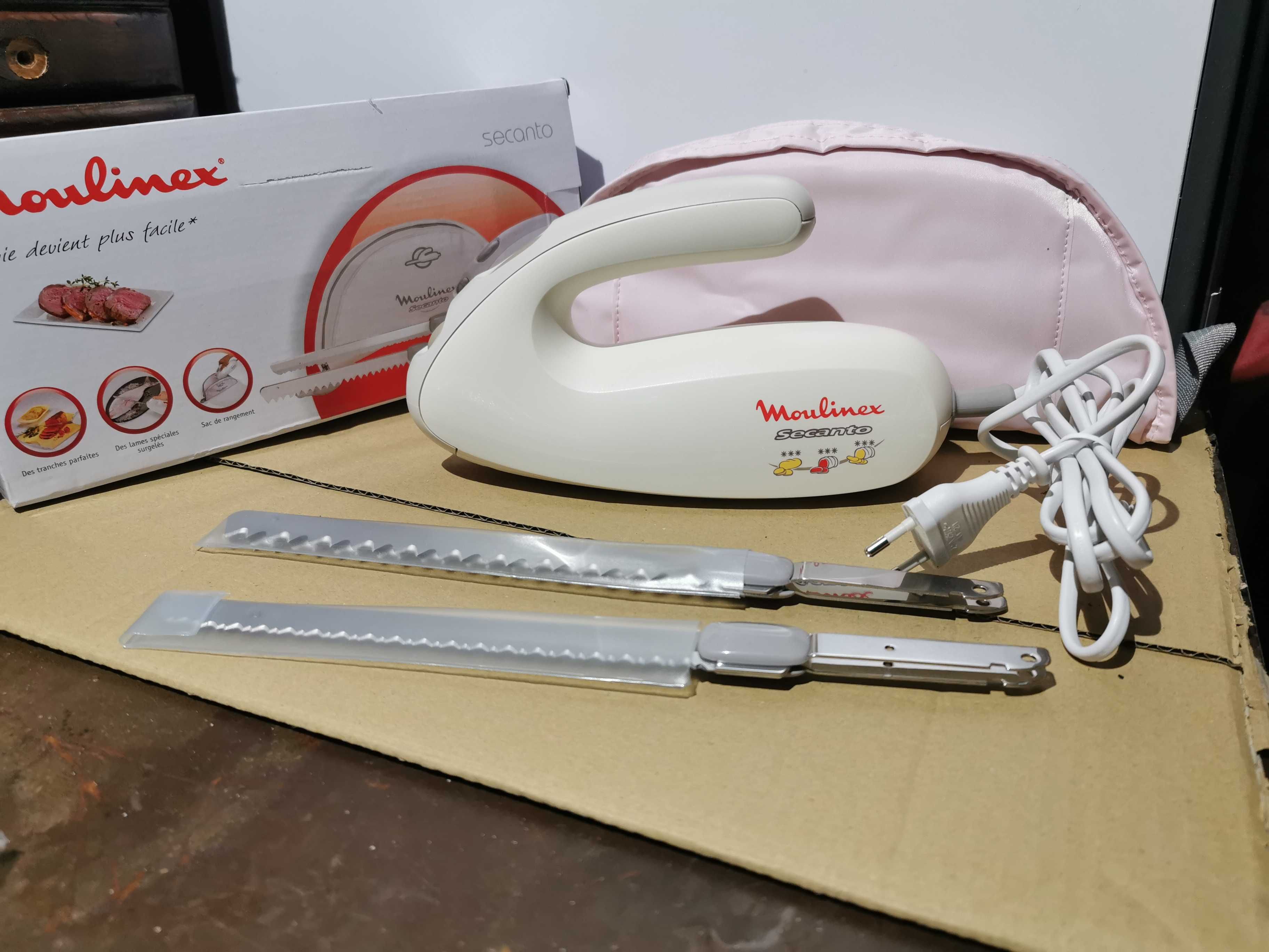 Krajalnica nóż elektryczny Moulinex biały 100 W zamrożone,surowe mięso