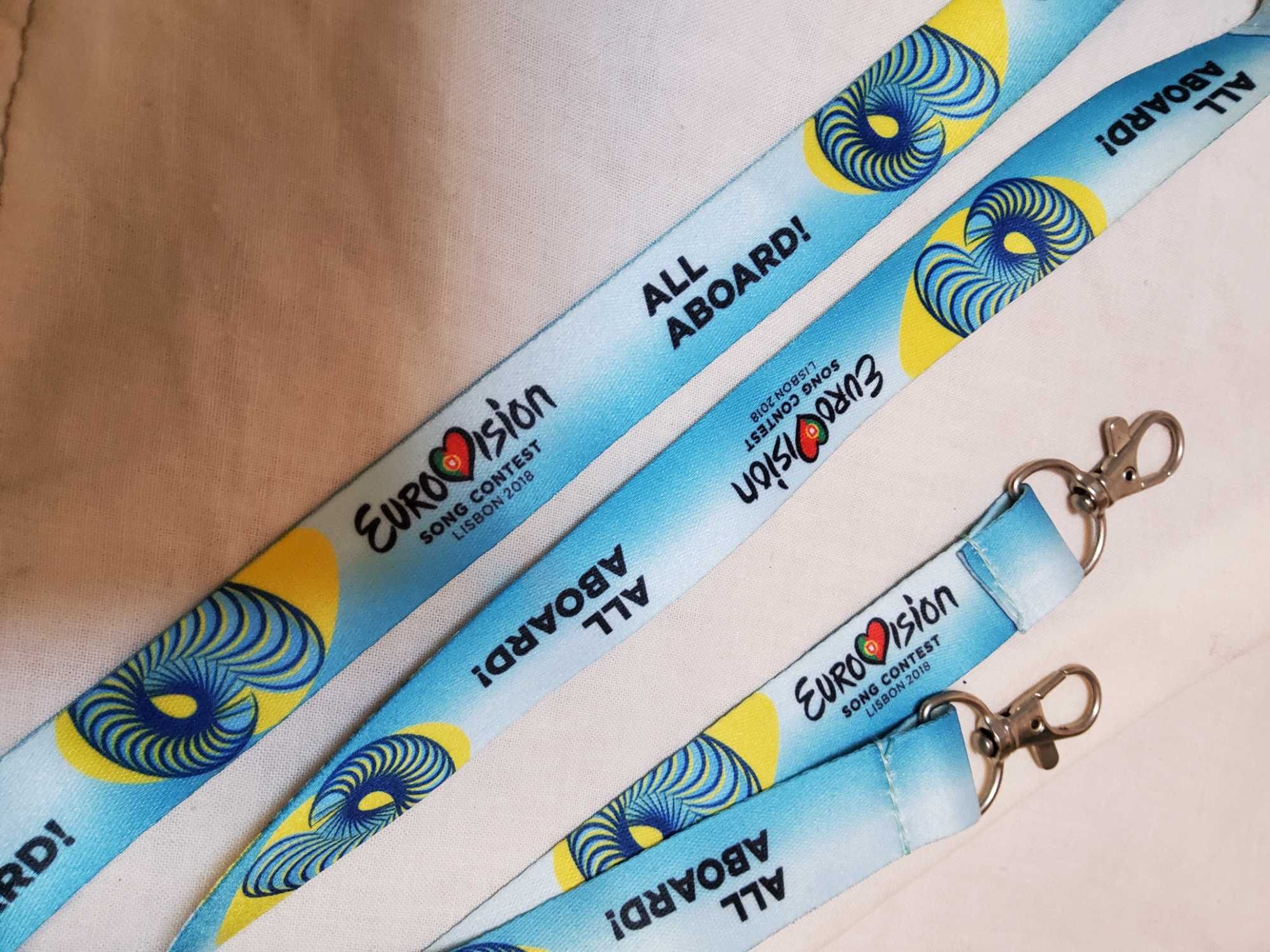 Eurovision 2018 lanyard / fita pescoço Eurovisão