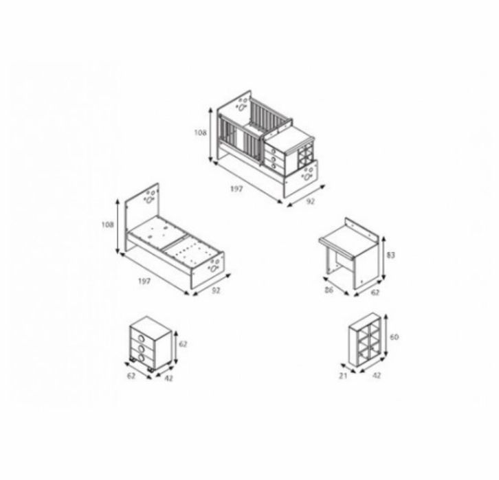 Дитяча кімната від Micuna, гарнітур.