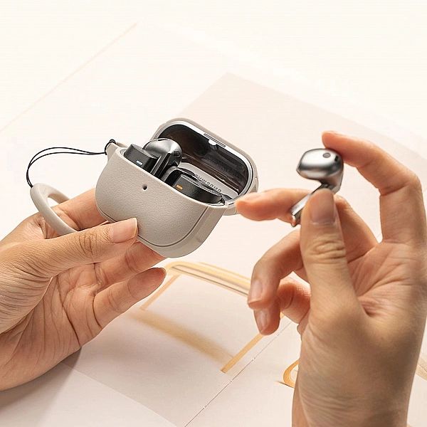 Ringke Onyx Magnetic Magsafe Samsung Galaxy Buds 3 / 3 Pro Warm Grey
