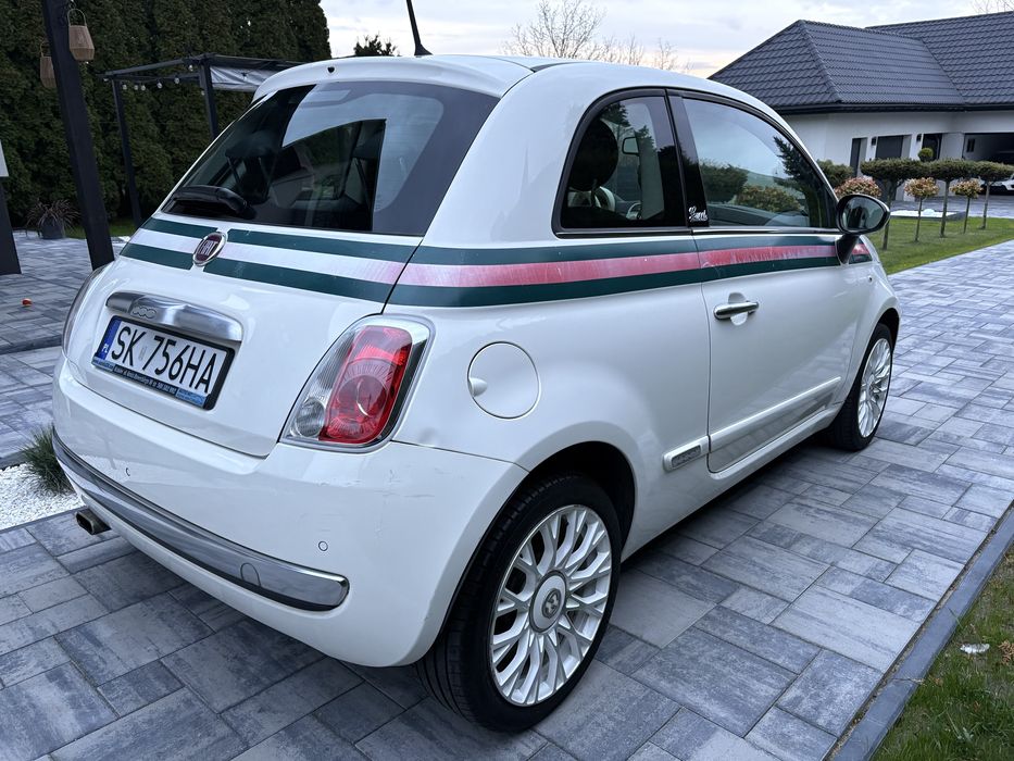Fiat 500 1.2 by Gucci, prywatne, bezwyp. krajowy, skóry, ładny, klima
