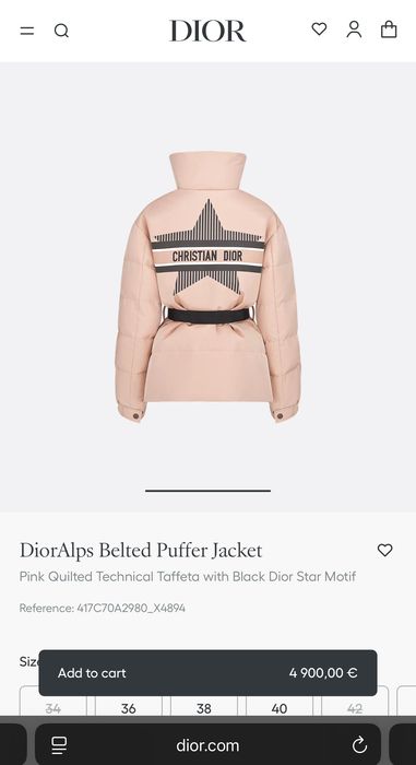 Куртка пуховик dior chanel brunello