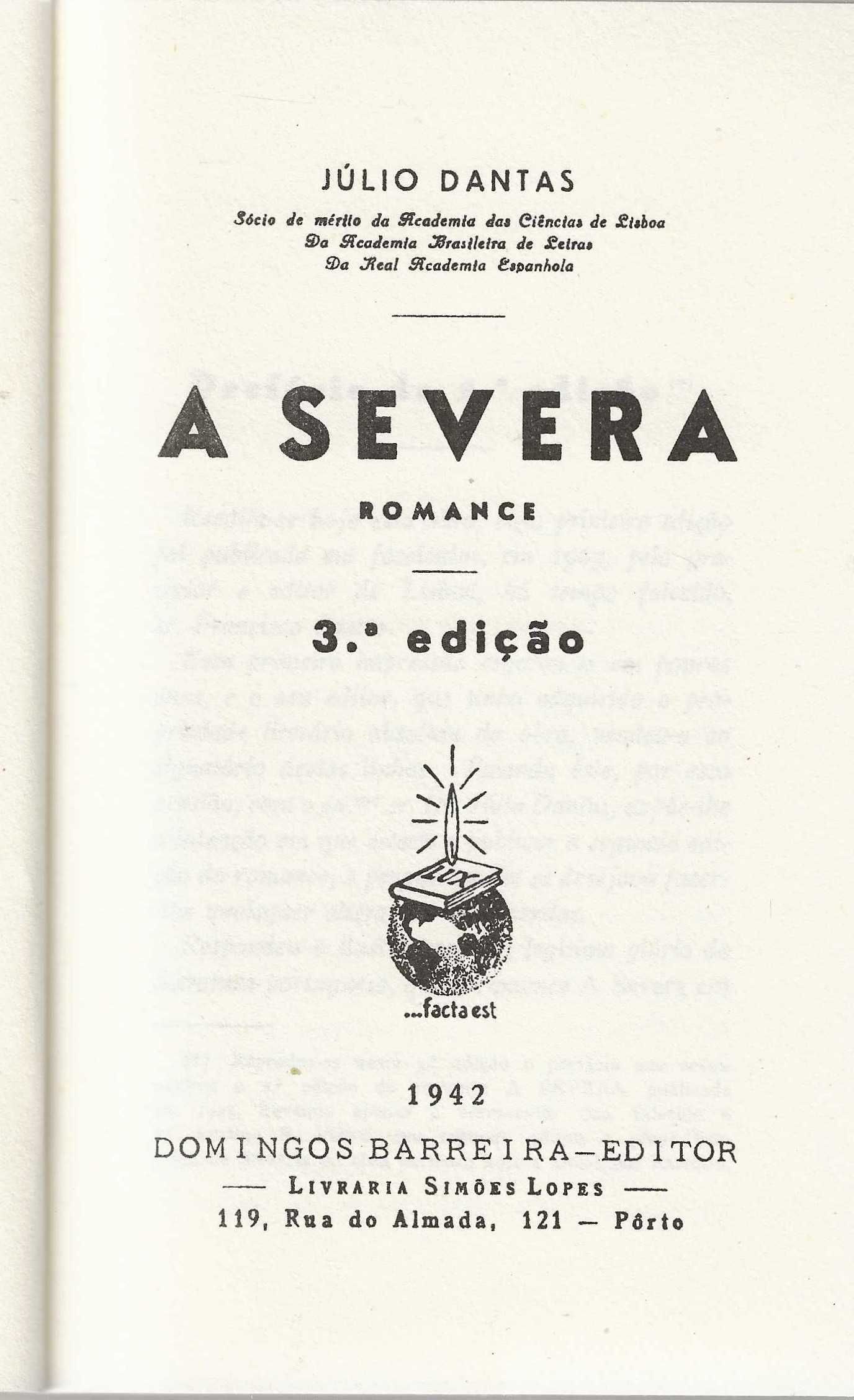 A Severa – Edição fac-símile de 1942