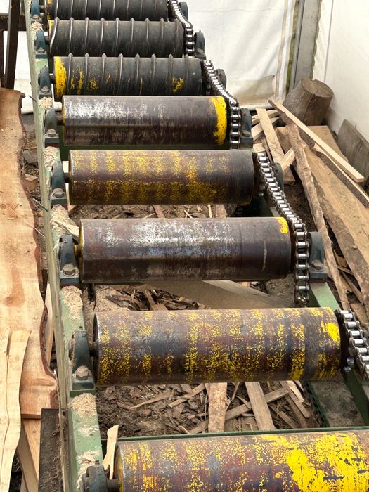 Stół rolkowy ze zrzutem trak , wielopiła ,podajnik