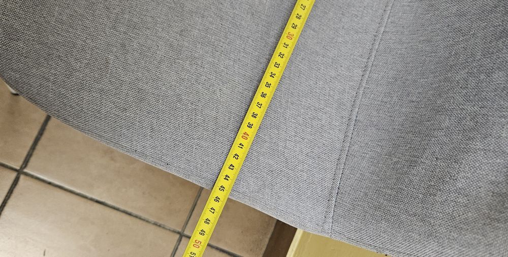 Krzesla tapicerowane szare 3 szt