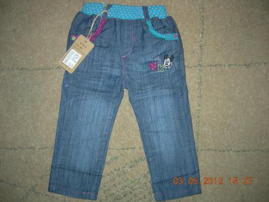 Летние детские лёгкие джинсы Дисней рост 100-110 см