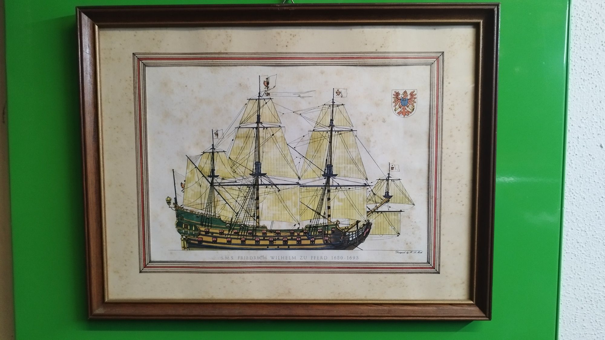 Quadros decorativos com imagens de barcos antigos