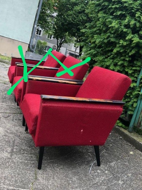 Fotel  z PRL 1 sztuka