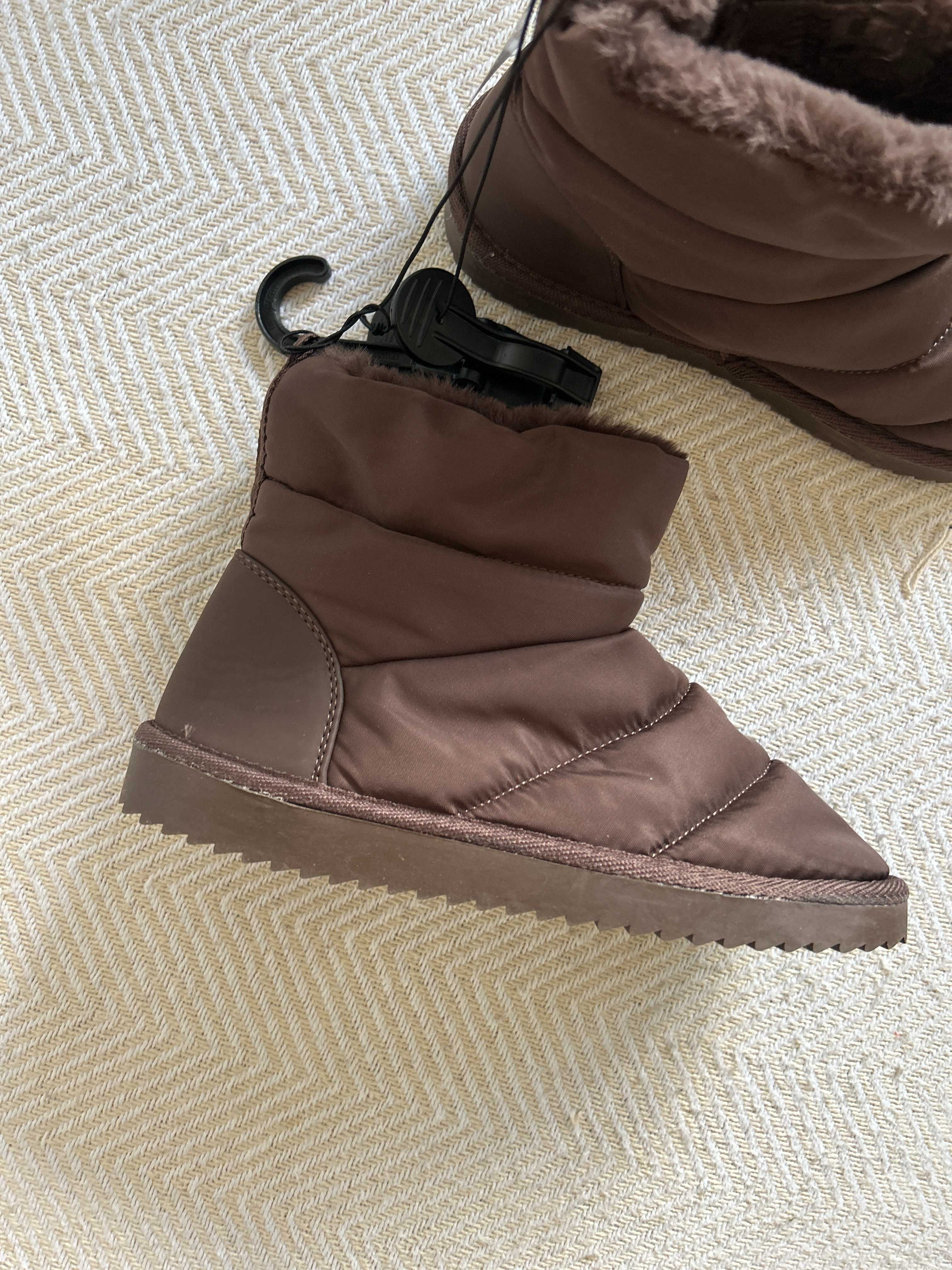 NOWE buty zimowe śniegowce Primark 36 brązowe