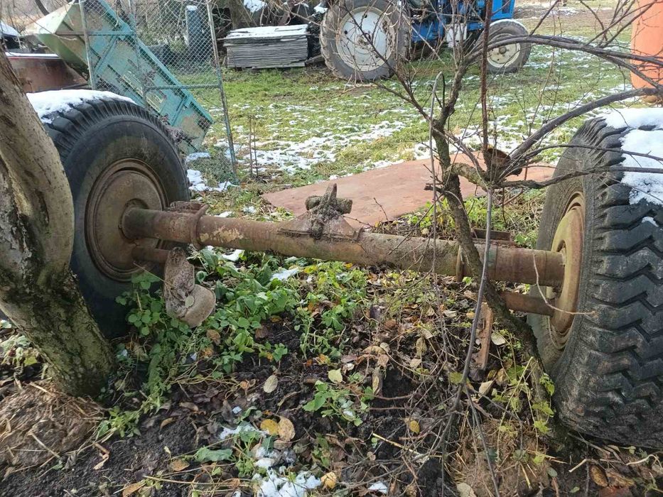 Вісь птс 9 з колесами та сівалка