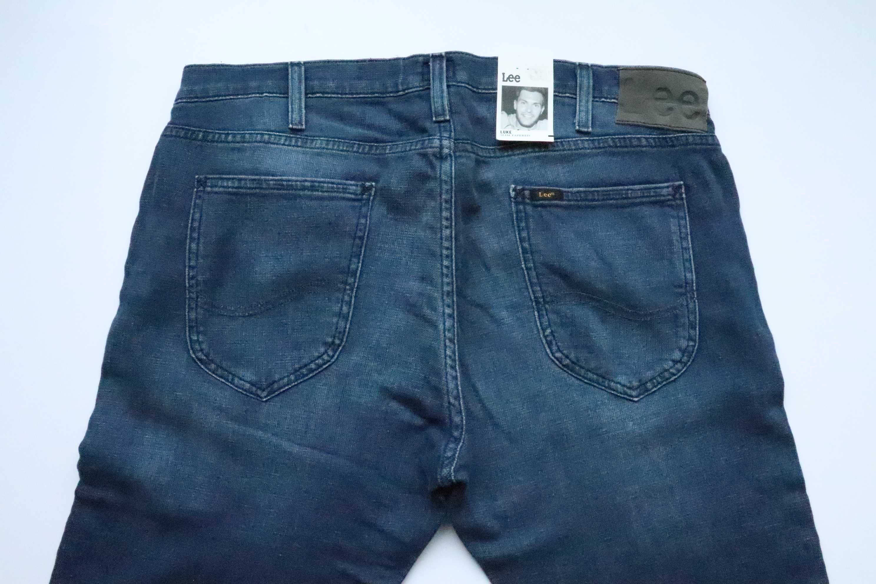 LEE LUKE W36 L34 nowe spodnie męskie jeansy skinny slim fit nowe