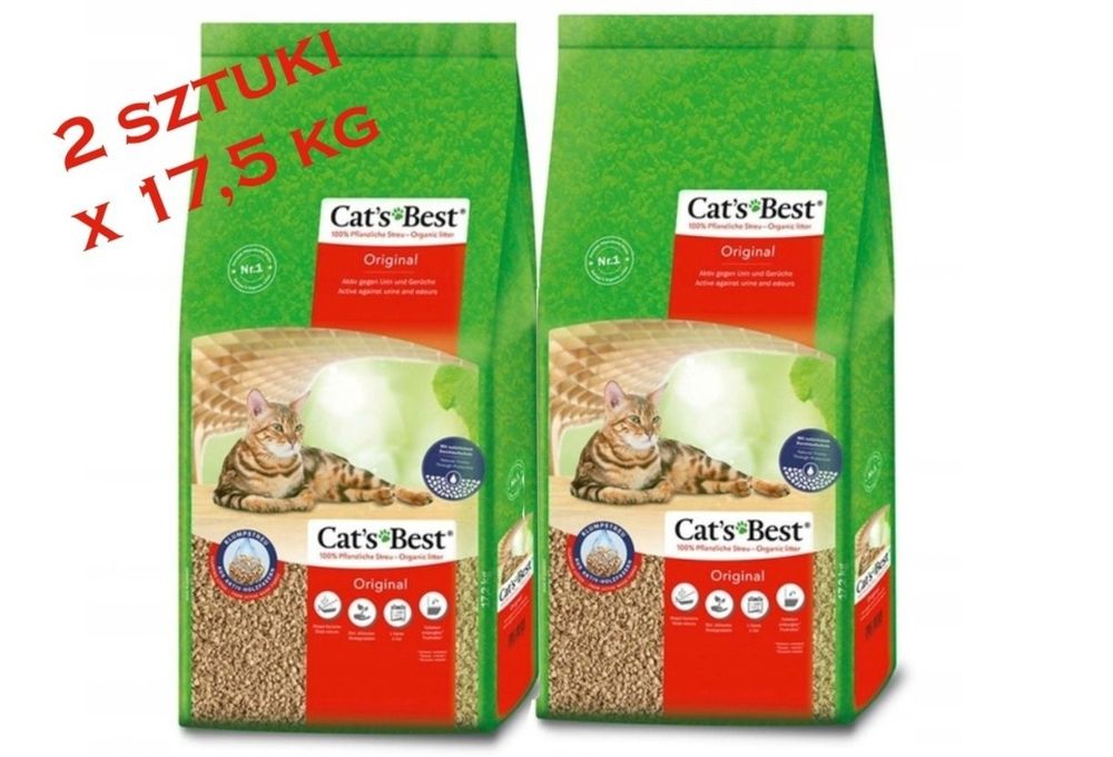 Naturalny żwirek dla kota x 2sztuki. Outlet