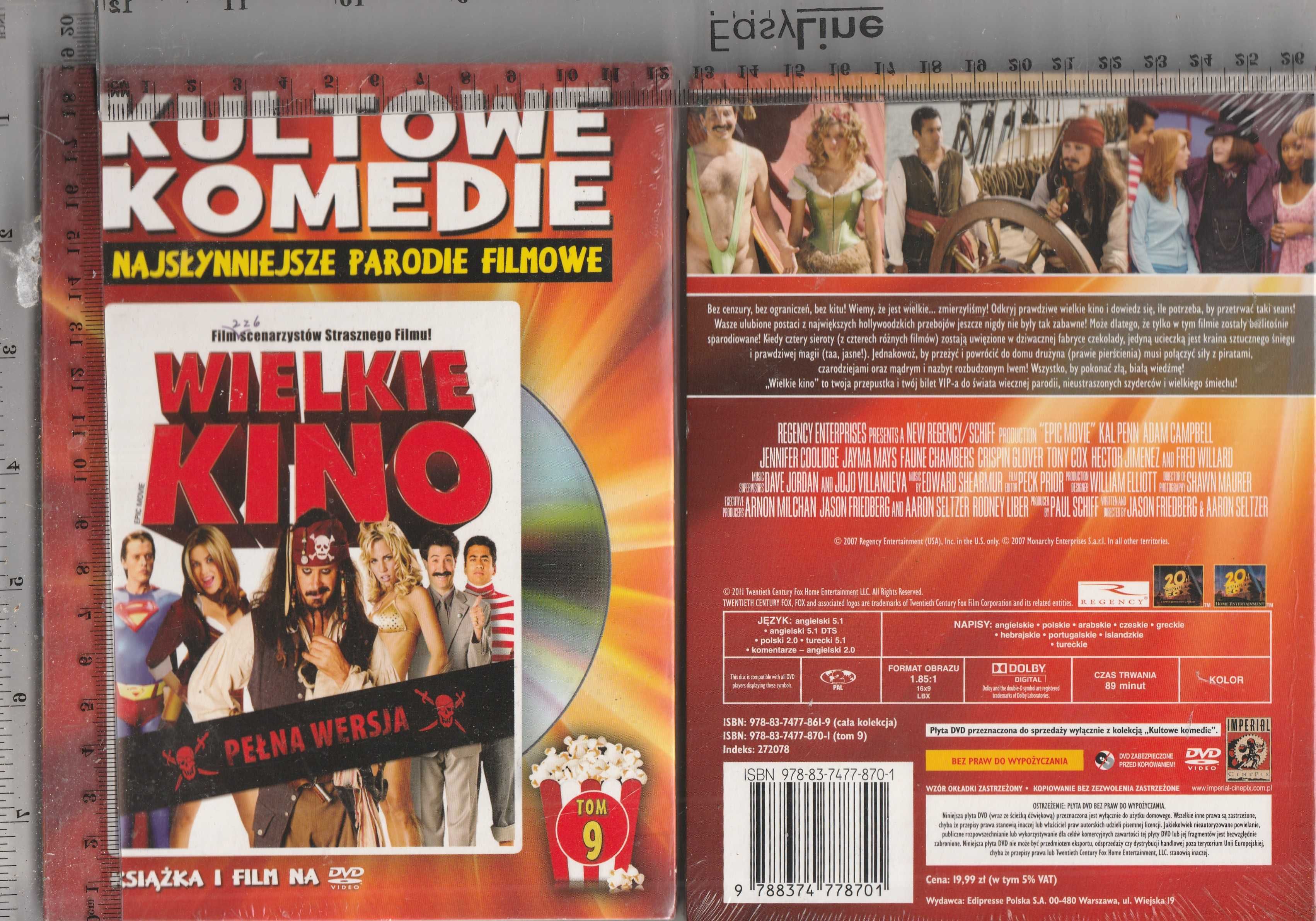 Wielkie kino nasłynniejsze parodie filmowe DVD