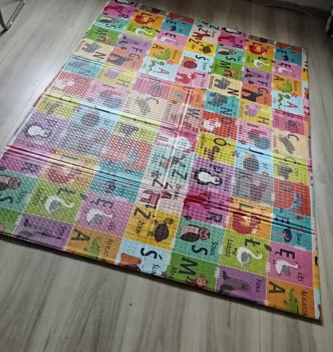 Mata Piankowa Edukacyjna Dwustronna dla dziecka 120x180 nauka dźwięków