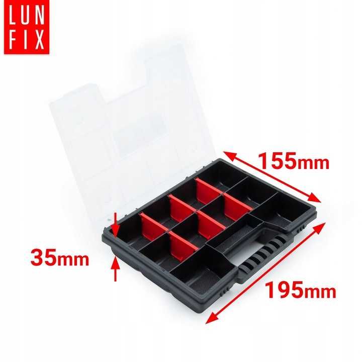 Organizer narzędziowy modułowy 195x155x35mm box skrzynia walizka