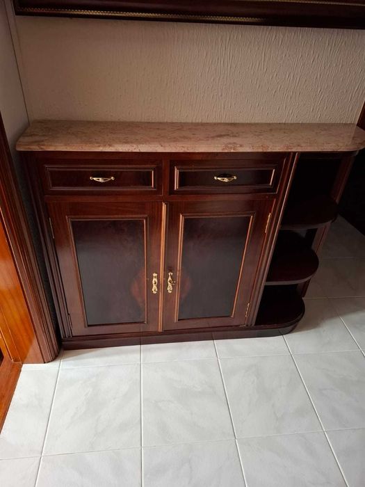 aparador de canto com pedra