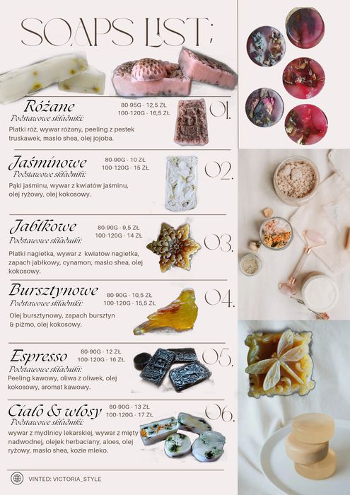 Rzemieślnicze mydła do wyboru