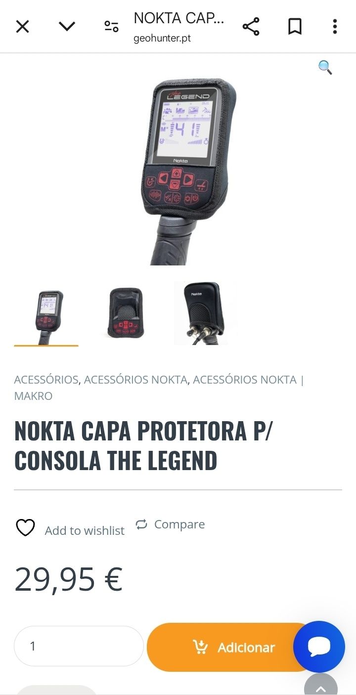 Detetor de metais Nokta Legend