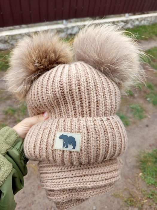 Зимова шапка з шарфом Bewarm