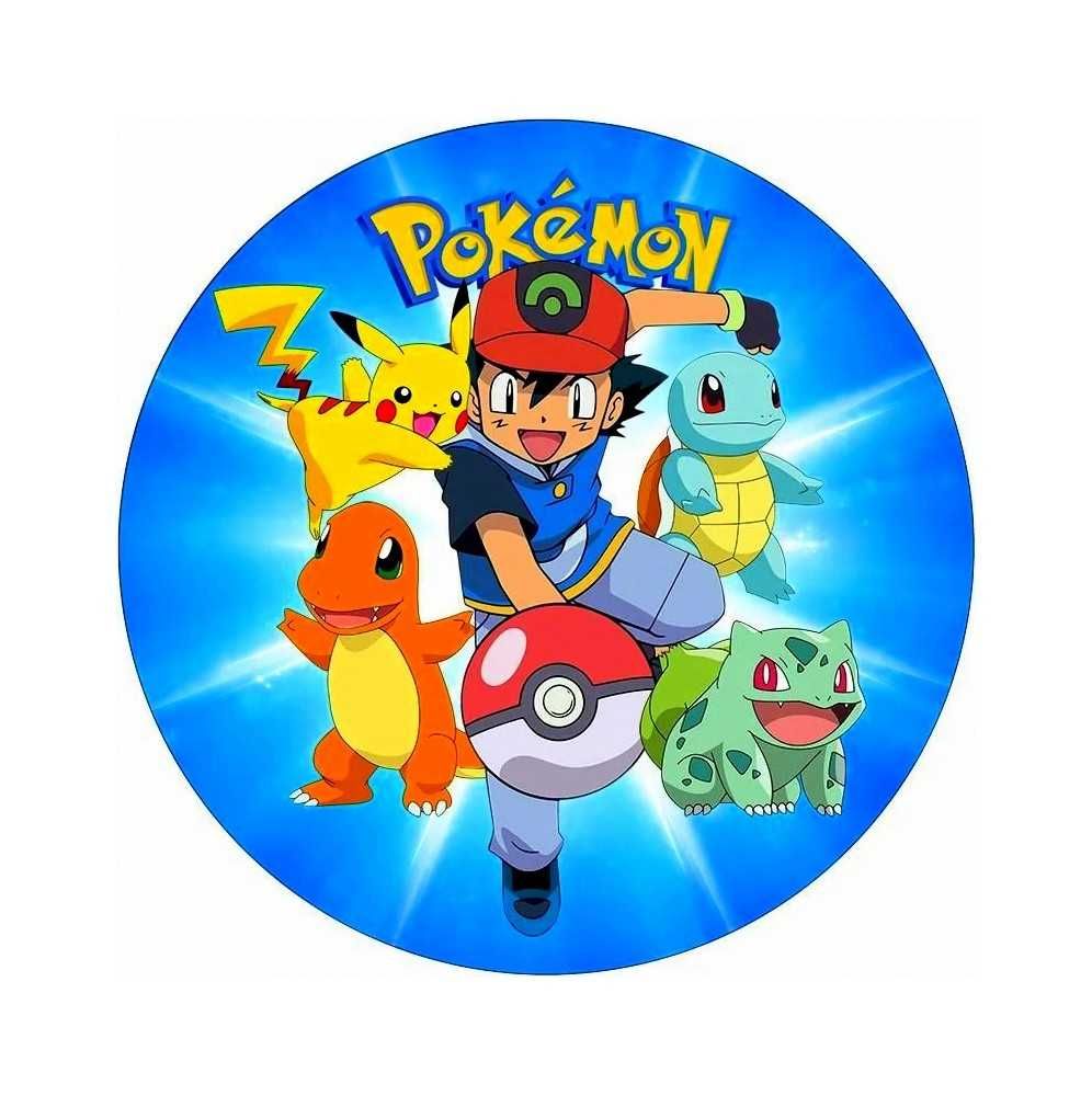 opłatek na tort pokemon 20 cm