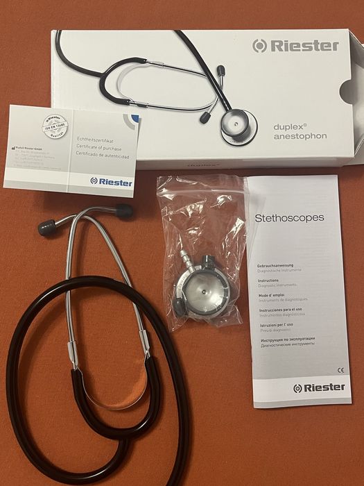Estetoscópio Riester Duplex novo, nunca usado!
