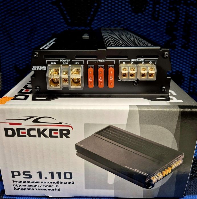 1-канальний автомобільний підсилювач DECKER PS 1.110